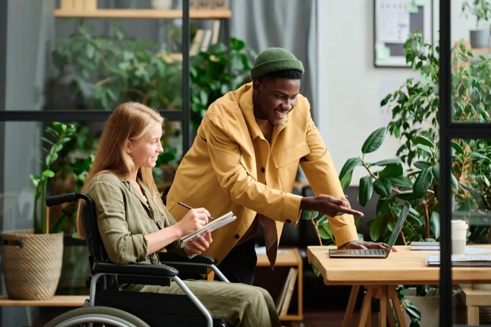 biophilic design in different settings for disability services